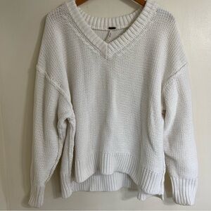 Free People Alli Sweater Chunky Cable Knit XS
